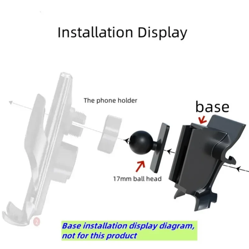 Magnetic Phone Holder For Mercedes Benz GLA X156 2015-2019 15W Wireless Charging Phone Stand MagSafe Phone Support Custom Base - Image 6
