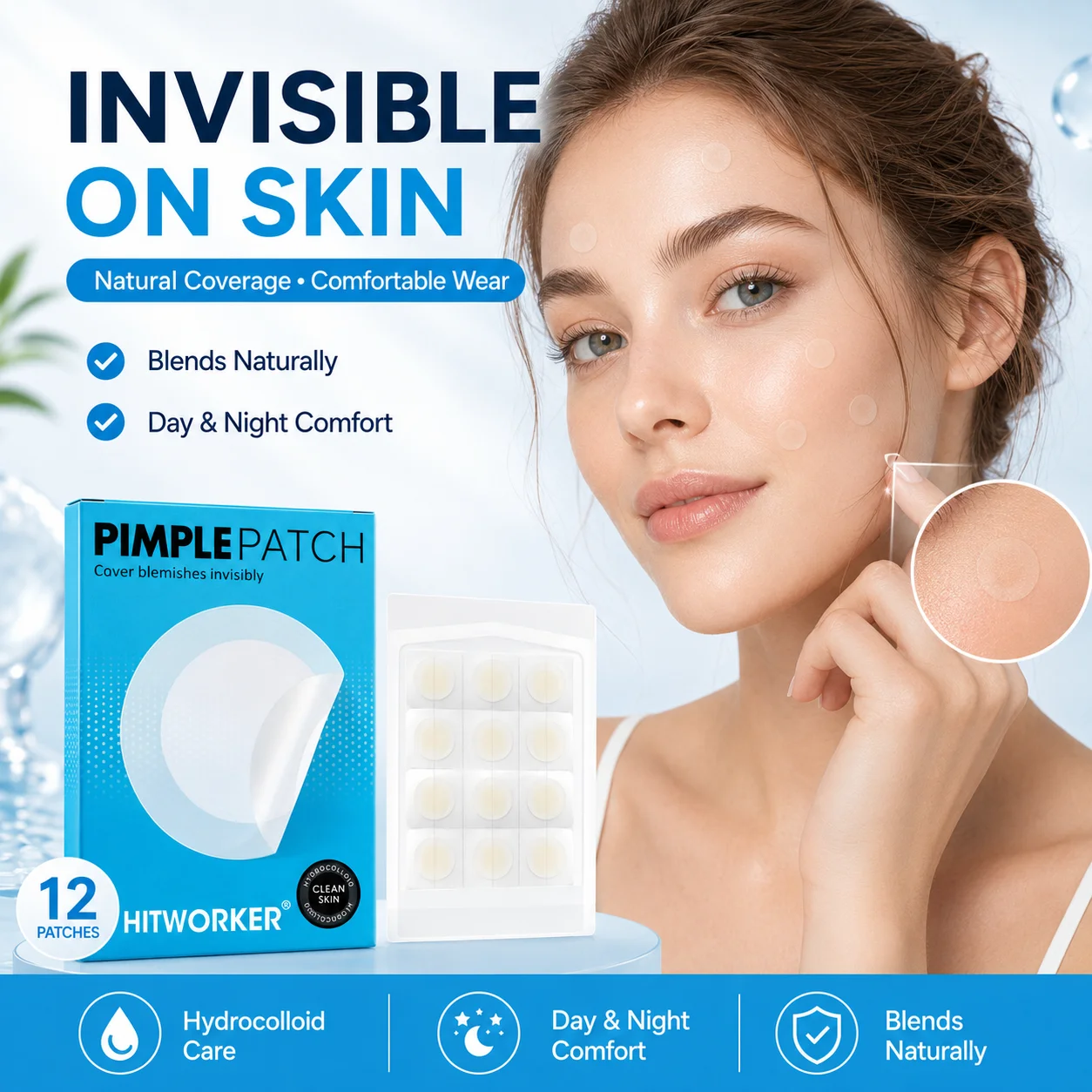 12/24/36PCS Minyak Esensial Te - Hydrocolloid Acne Patch ulasan dan harga