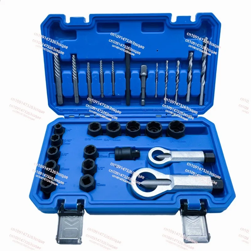 28-piece set of anti-tooth sleeve nut remover, screw nut remover, broken head screw removal tool set