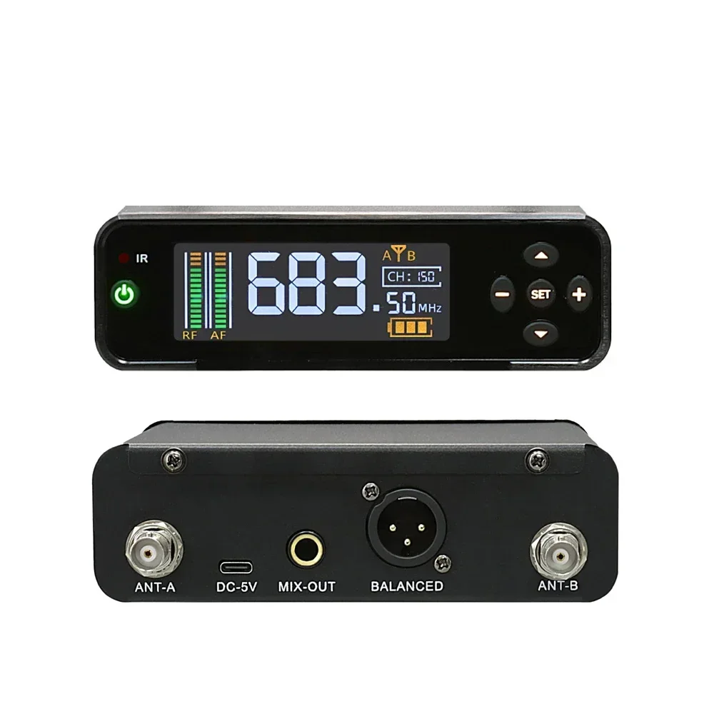 

200 Meter Usage Uhf Recharging Microphone True Diversity Wireless Microphone Wireless Microphone Gift Bluetooth Connection 2025