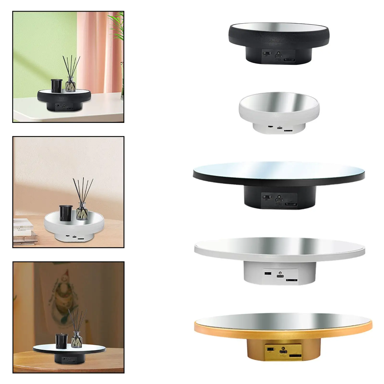 

Электрический поворотный стол, вращающаяся подставка для дисплея, вращающаяся основа для хобби, ювелирных изделий