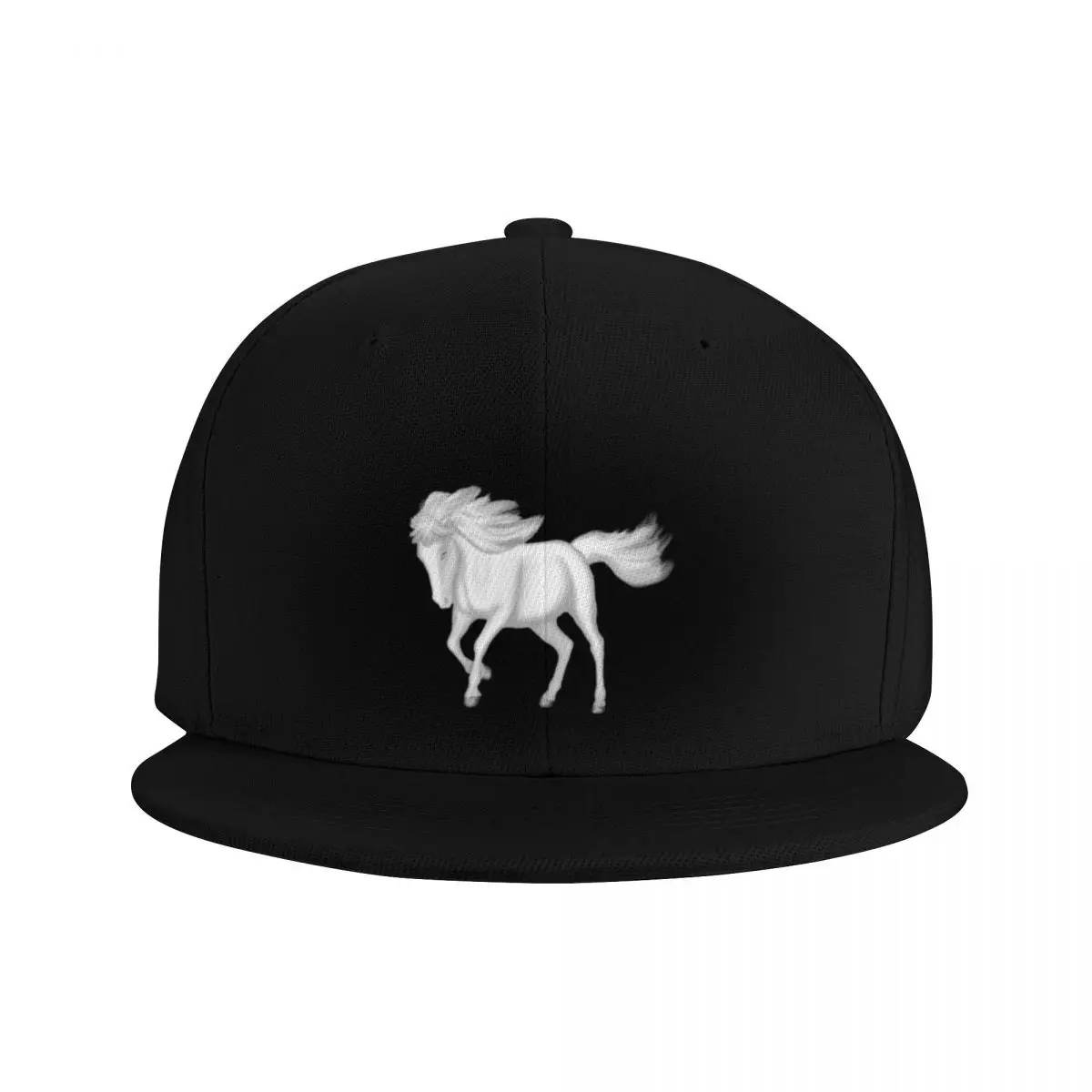 

The White Dream Horse Baseball Caps For Men Women Golf Hats Snapback Flat bill cap