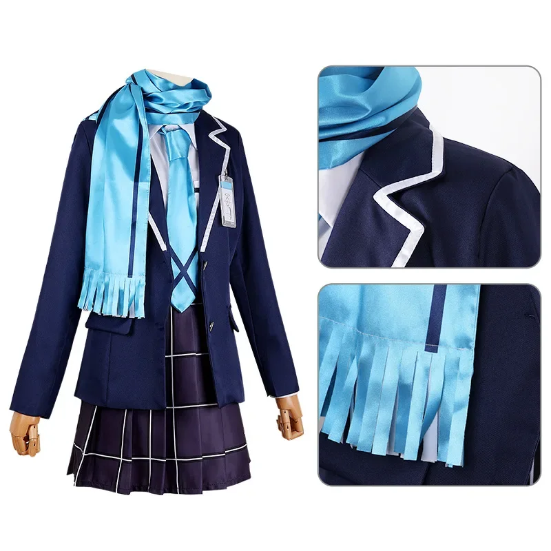 New Game Blue Archive Sunaokami Shiroko Cosplay Costume Adult Unisex Jk Skirt Suit Halloween Uniform Party Outfit