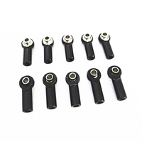 ABJL-20Pcs Metal M2.5 Link Tie Rod End Ball Joint For Wltoys A959 12428 144001 WPL C24 MN D90 MN99S RC Car Parts,Black