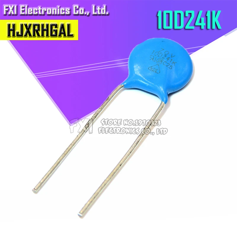 

50pcs varistor 10D241K 240V piezoresistor 10D241