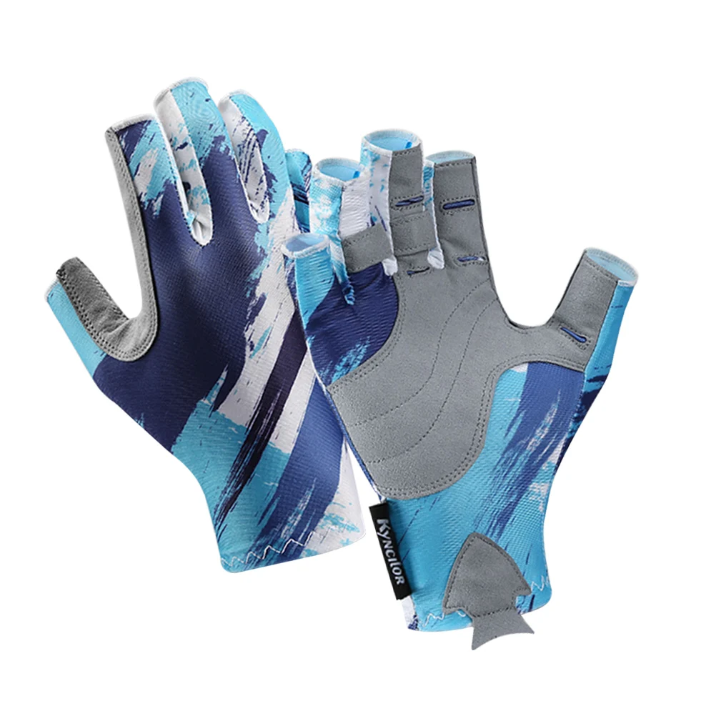 

Anti-slip Breathable Half-finger for Women Cycling Riding Quick-dry Polyester Exercising Gloves Jogging Climbing Fishing Hiking