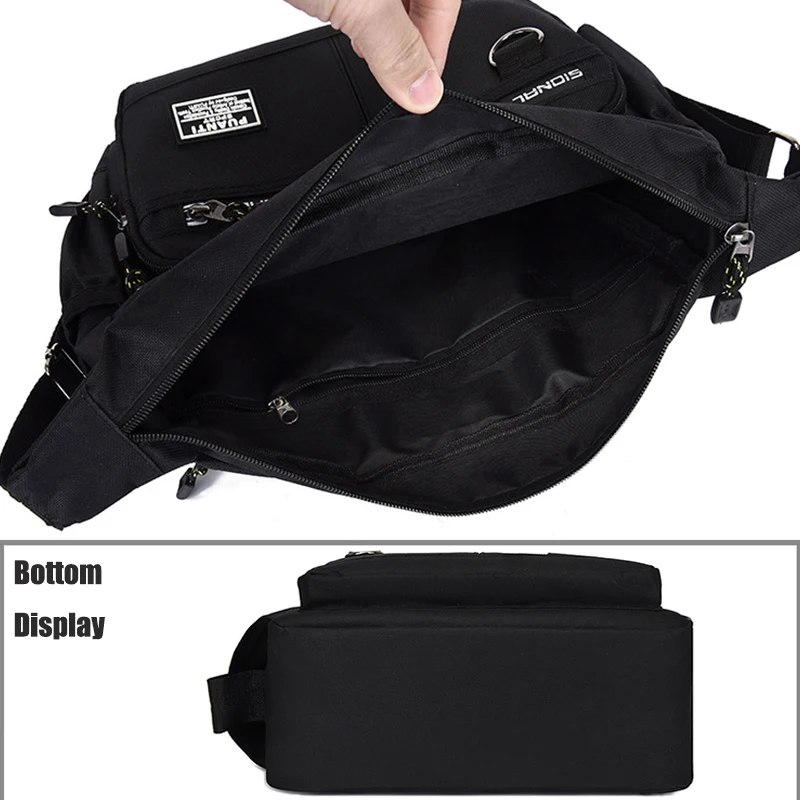 Wodoodporne torby typu Crossbody dla mężczyzn torebki męskie nylonowe torby na ramię Boy Messenger Bags Business Travel pakiet zawiesi torebka