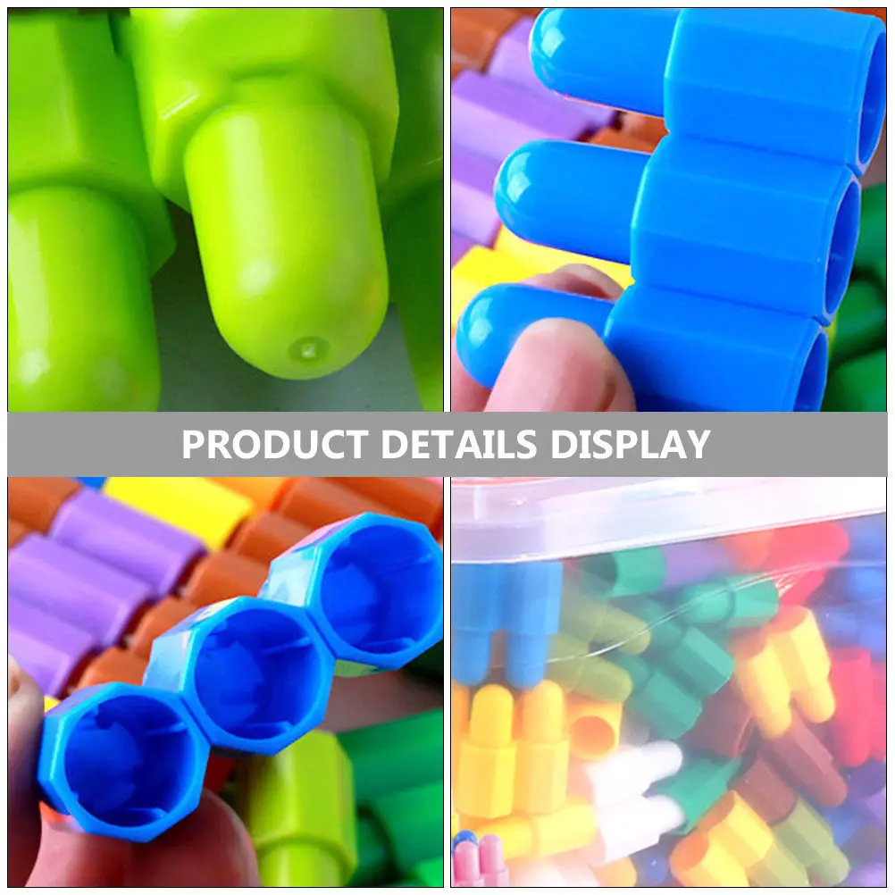 

1Set Bullet Head High Quality Colorful Blocks Develop Hands-on Skill Educational Cognitive Blocks Logical Play Children