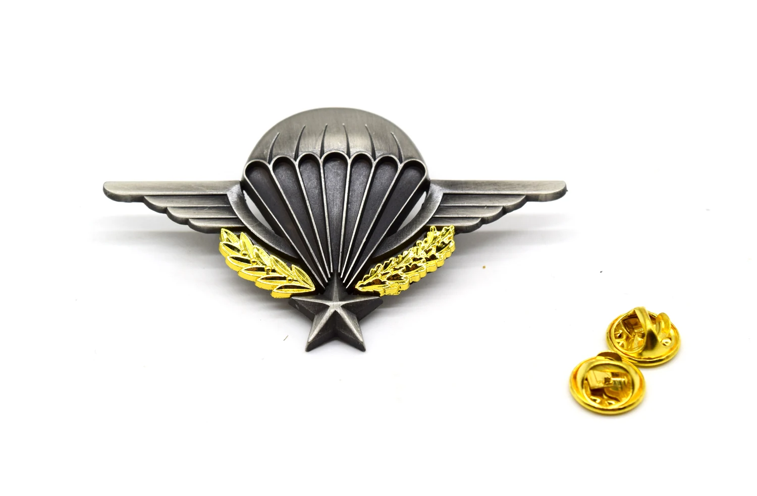 France Brevet Paratrooper Parachutiste E.Cholet Metal Badge Pin  　