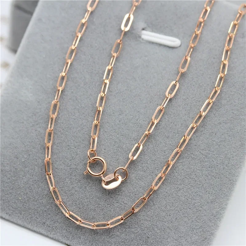 Copper plated rose gold Simple Tassel Necklace women and Men Multi Wear Method clavicle chain Jewelry Accessories