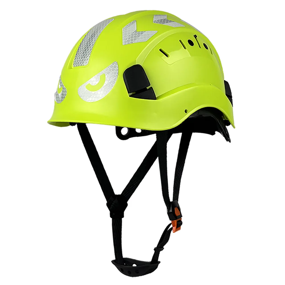 Casco de seguridad para construcción CE con pegatinas reflectantes, casco ABS, sistema de ventilación ajustable, casco para protección de cabeza ANSI
