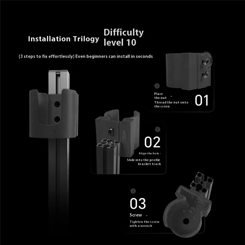 Aluminum Profile Water Cup Mounting Bracket Multifunctional For Simulated Racing Flight Trainer