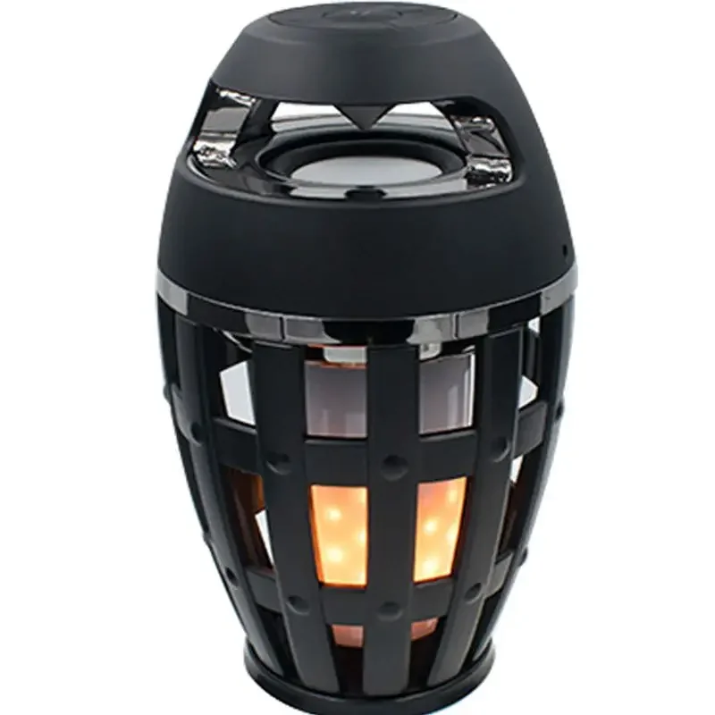 

Fashion Bluetooth Stereo Retro Flame Light Surround Stereo Speaker Portable Bass Lighting Phone Audio Gift Charging Subwoofer