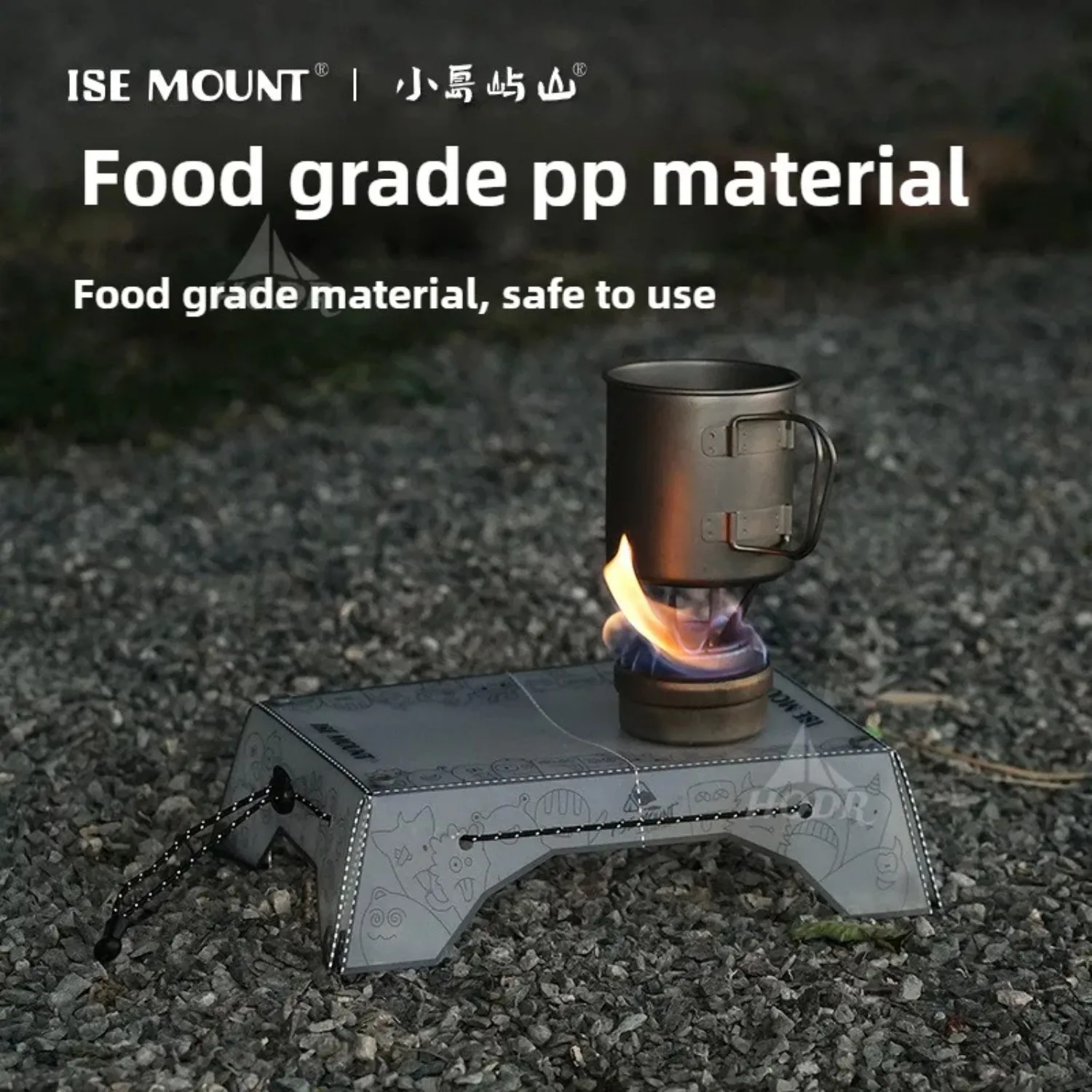 New Ultralight Folding mini Table Small Folding PP Camp Table & Tray 97 g Portable for Camping, Hiking Equipment UL Gear
