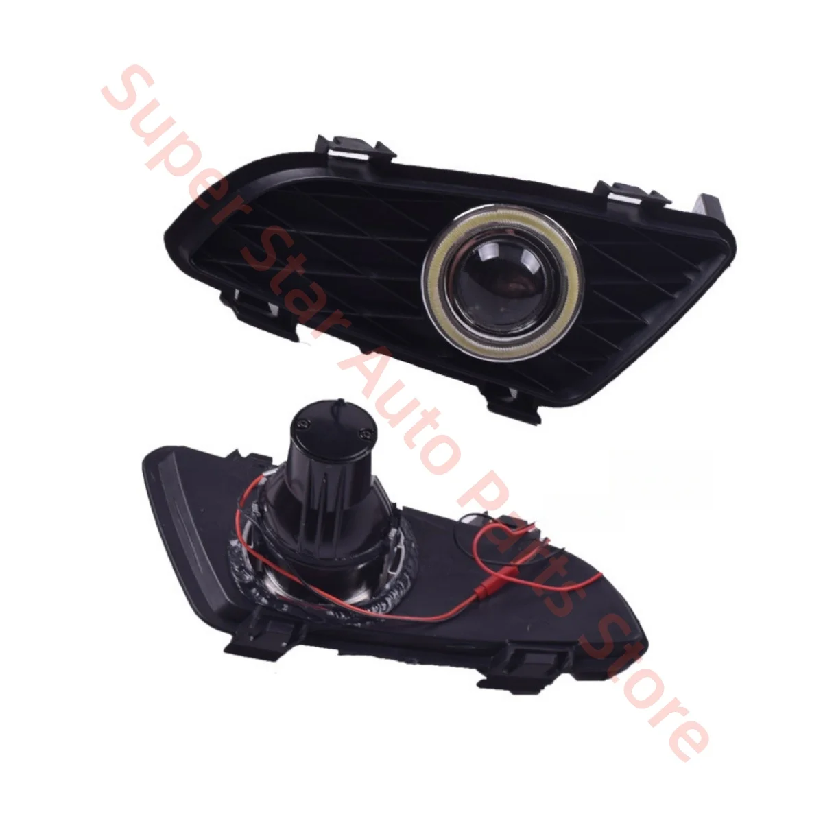 For Mazda 6 2003-2008 Fog light Special use LED Daytime running light Modification Lens Fog lamp Eyes of angels Automobile parts