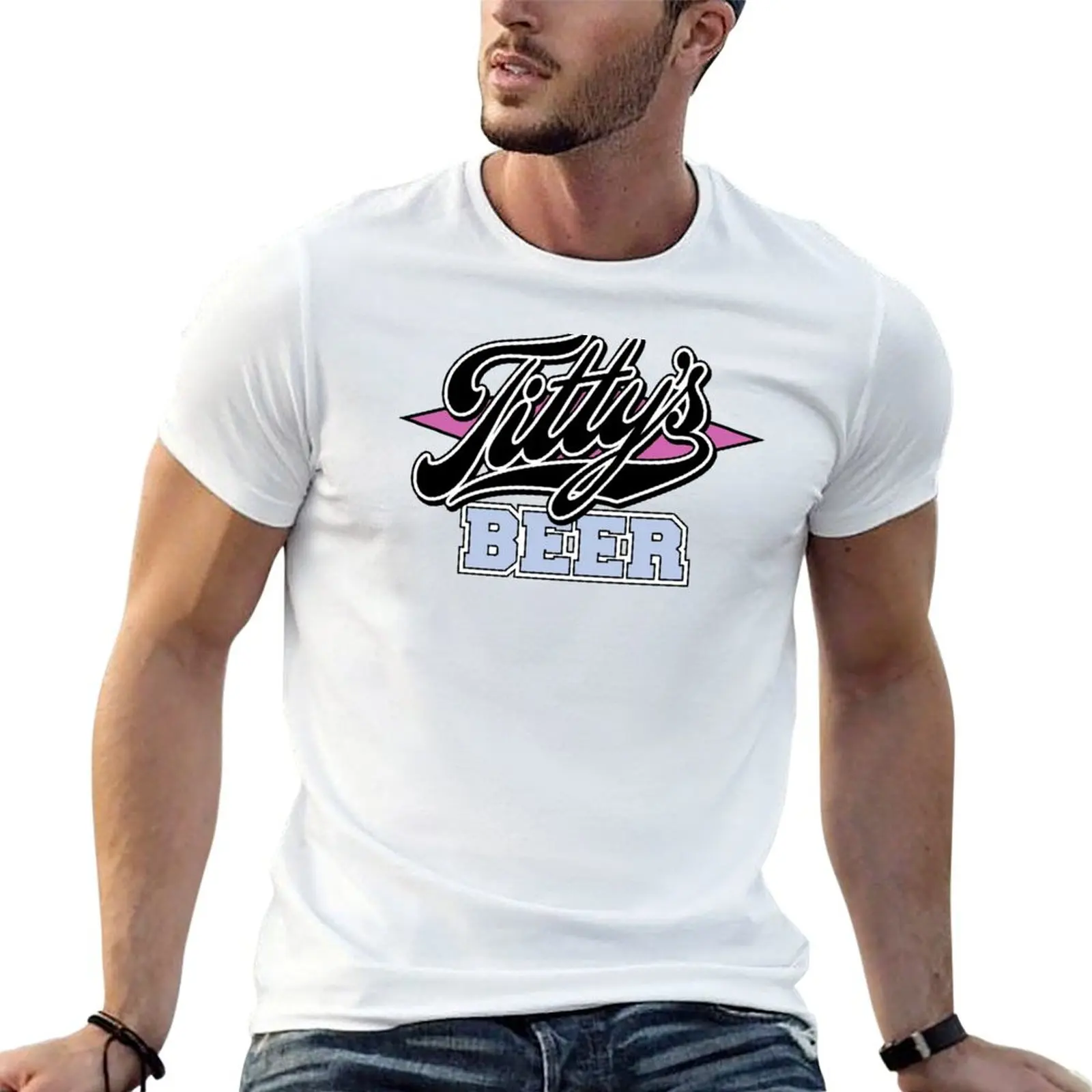 Montgomery Gentry Tittys Beer T-Shirt shirts graphic tees designer shirts black t-shirts for men
