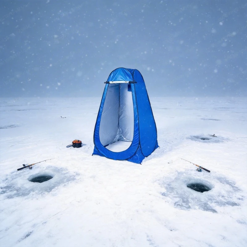 

Зимняя утепленная палатка для подледной рыбалки с защитой от солнца и ветра