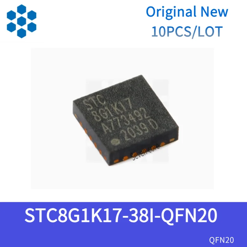 

Original New 10pcs/lot STC8G1K17-38I-QFN20 Enhanced 1T 8051 Microcontroller MCU