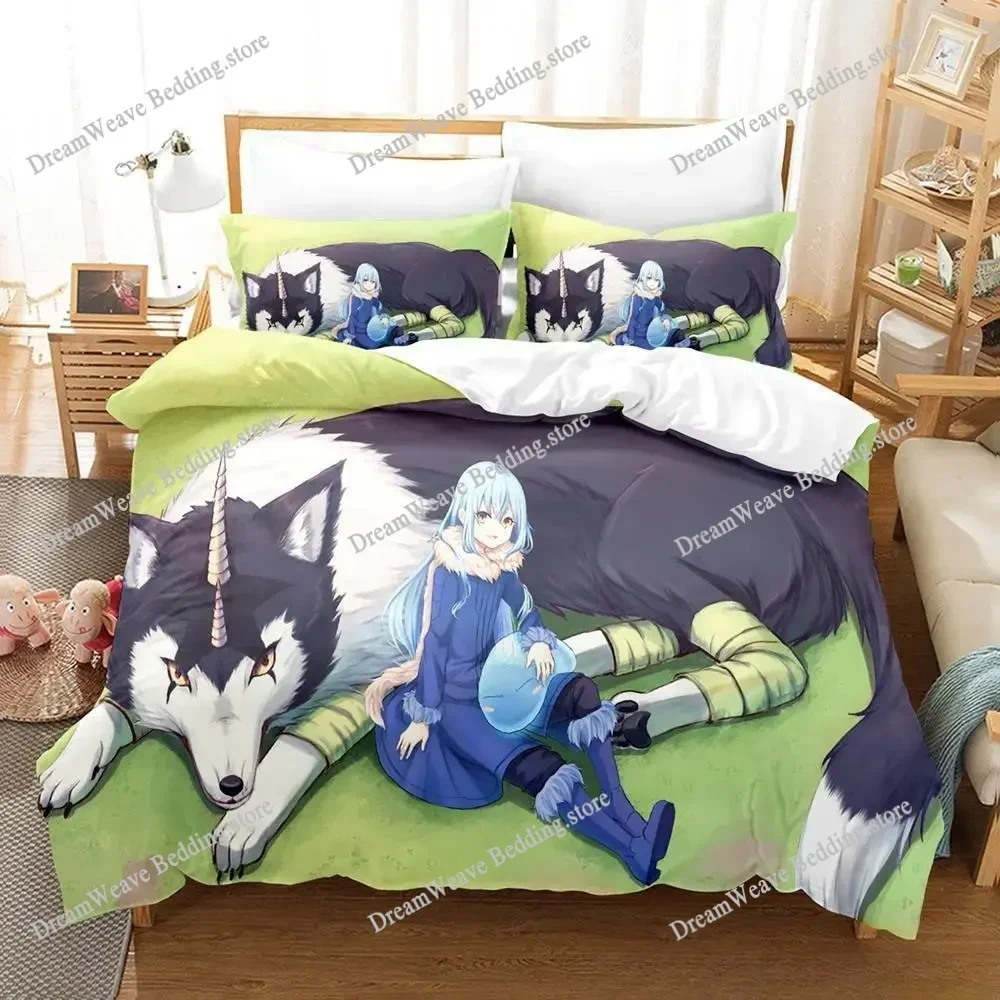 That Time I Got Reincarnated As A Slime Bedding Set Single Twin Full Queen King Size Bed Set Adult Kid Bedroom Duvet Cover Sets9