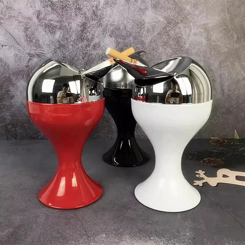 With cover metal ashtray personalized fashion smoke cup windproof ashtray