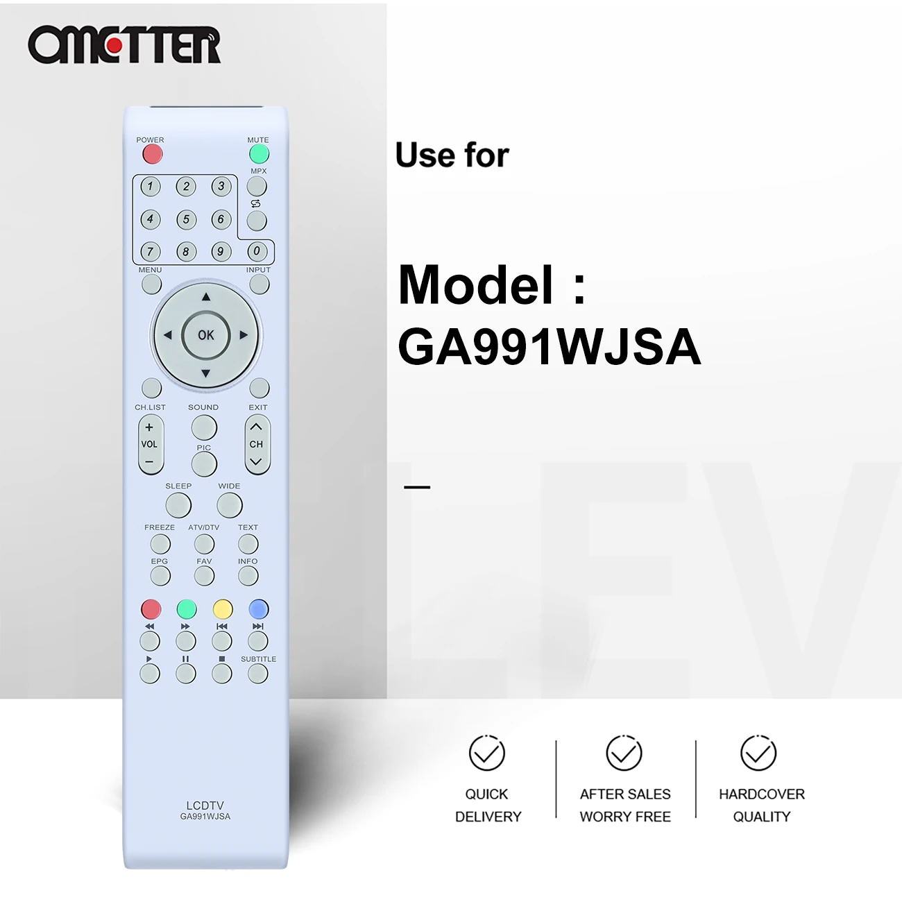 Mới Universl Điều Khiển Từ Xa GA991WJSA Phù Hợp Với Nét LCD