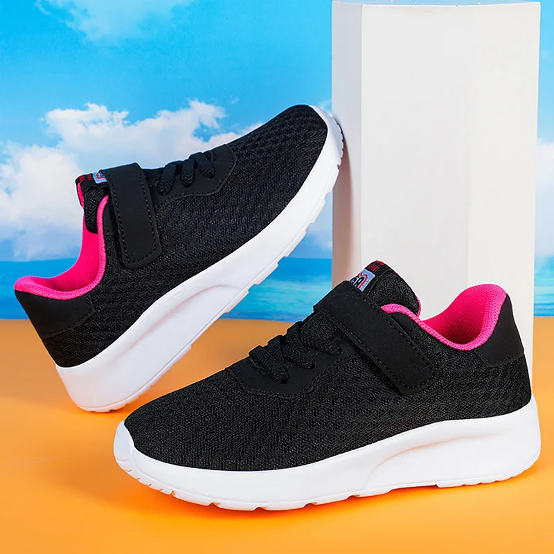 Children Boys Sneakers Soft-soled Lightweight Breathable Non-slip Sports Running Walking For Girls Tennis Mesh Shoes