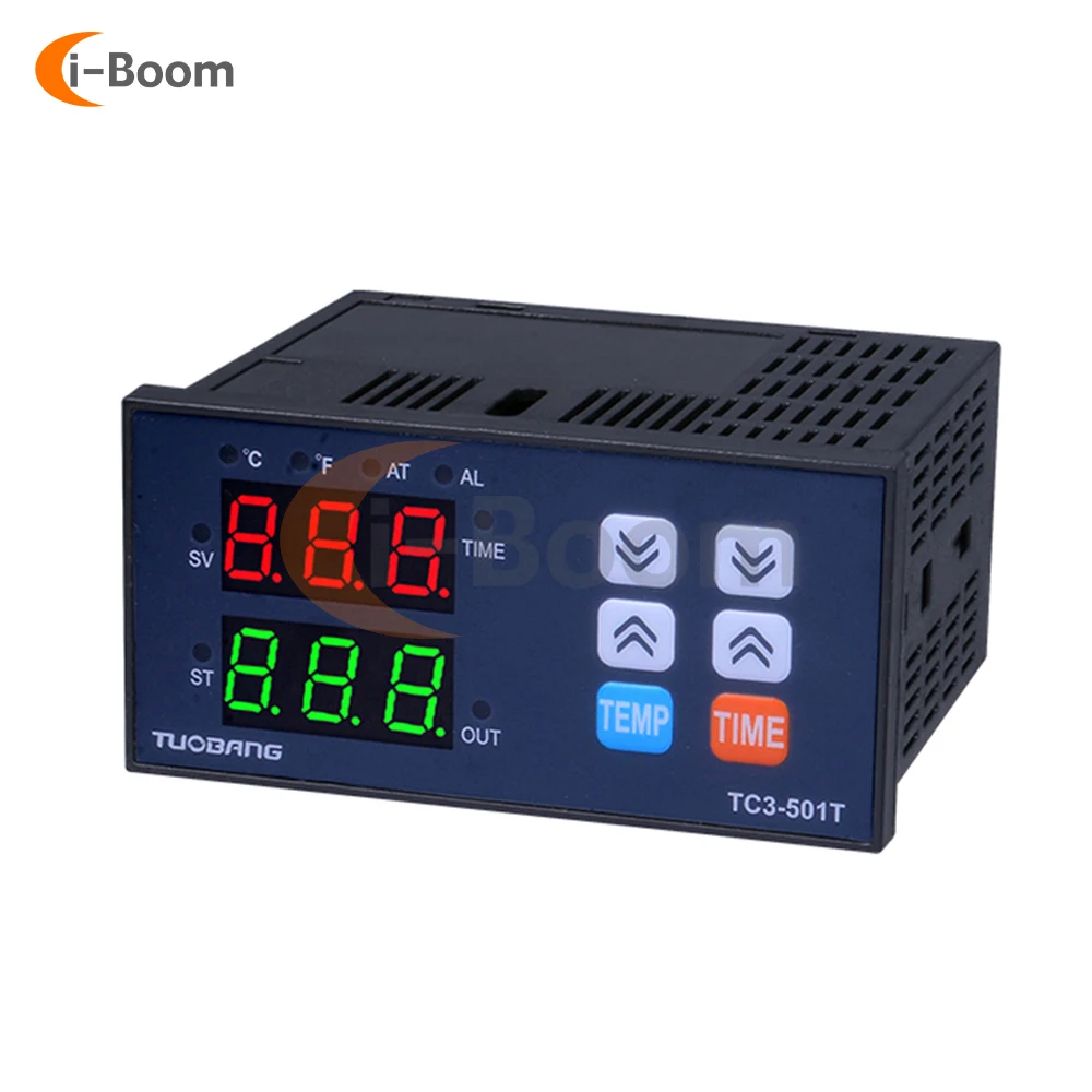 TC3-501T Digital Display Temperature Controller High Precision Temperature Monitoring Instrument Thermostat 0~300℃ Adjustable