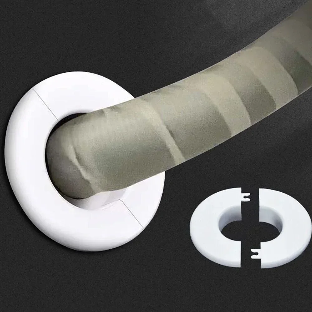 1pc Air Conditioning Pipes Wall Decorative Cover Cable Entry Cable Passage 40mm 50mm 55mm 60mm/70mm/80mm Hole Cover PP White