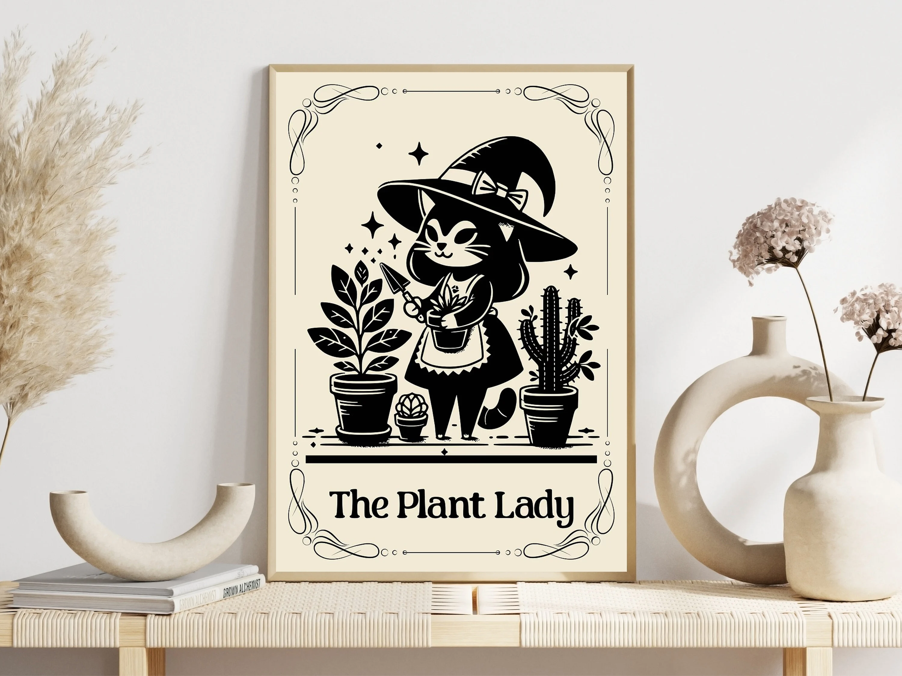 Funny Animal Tarot Cards Posters The Audacity Regal Cat Modern Prints Canvas Painting Wall Art Pictures Home Living Room Decor