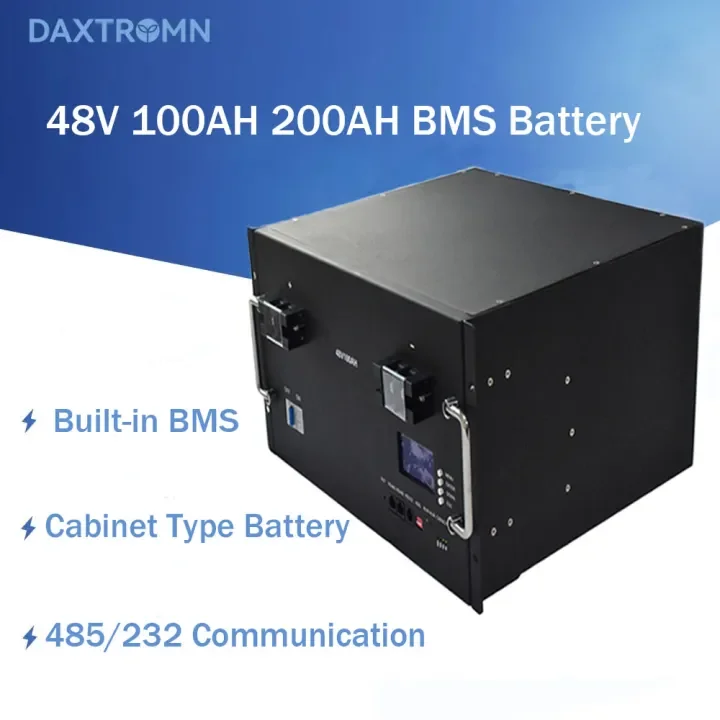 

DAXTROMN 48V 100AH 200AH CABINET TYPE BATTERY BUILT-IN BMS SYSTEM 485/232 COMMUNICATION OUTPUT BATTERY