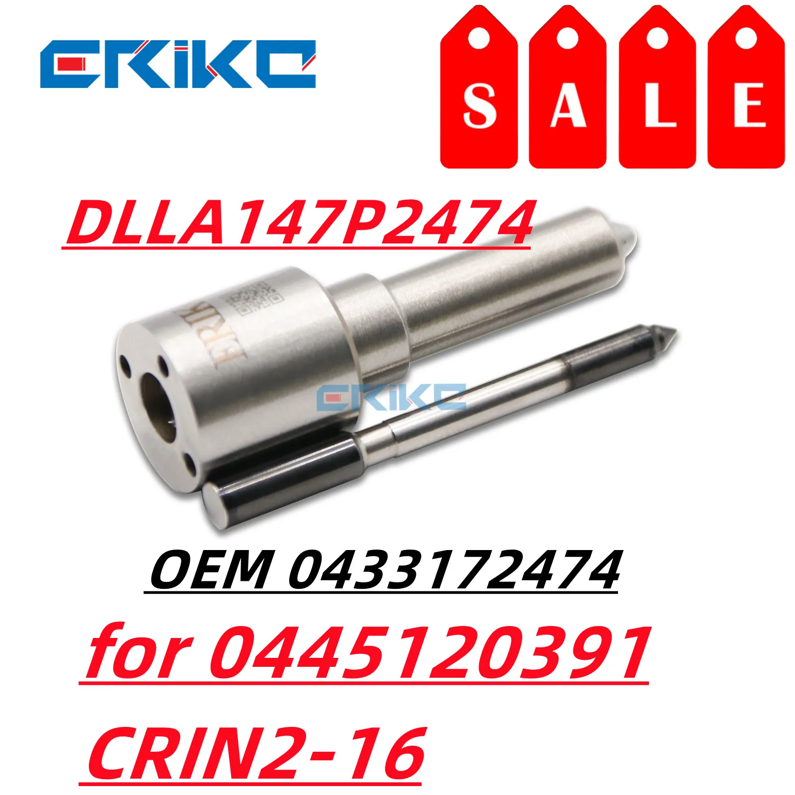 DLLA147P2474 Injector Parts DLLA 147P 2474 0433172474 Common Raiil Nozzle DLLA 147 P 2474 for BOSCH 0445120391 CRIN2-16