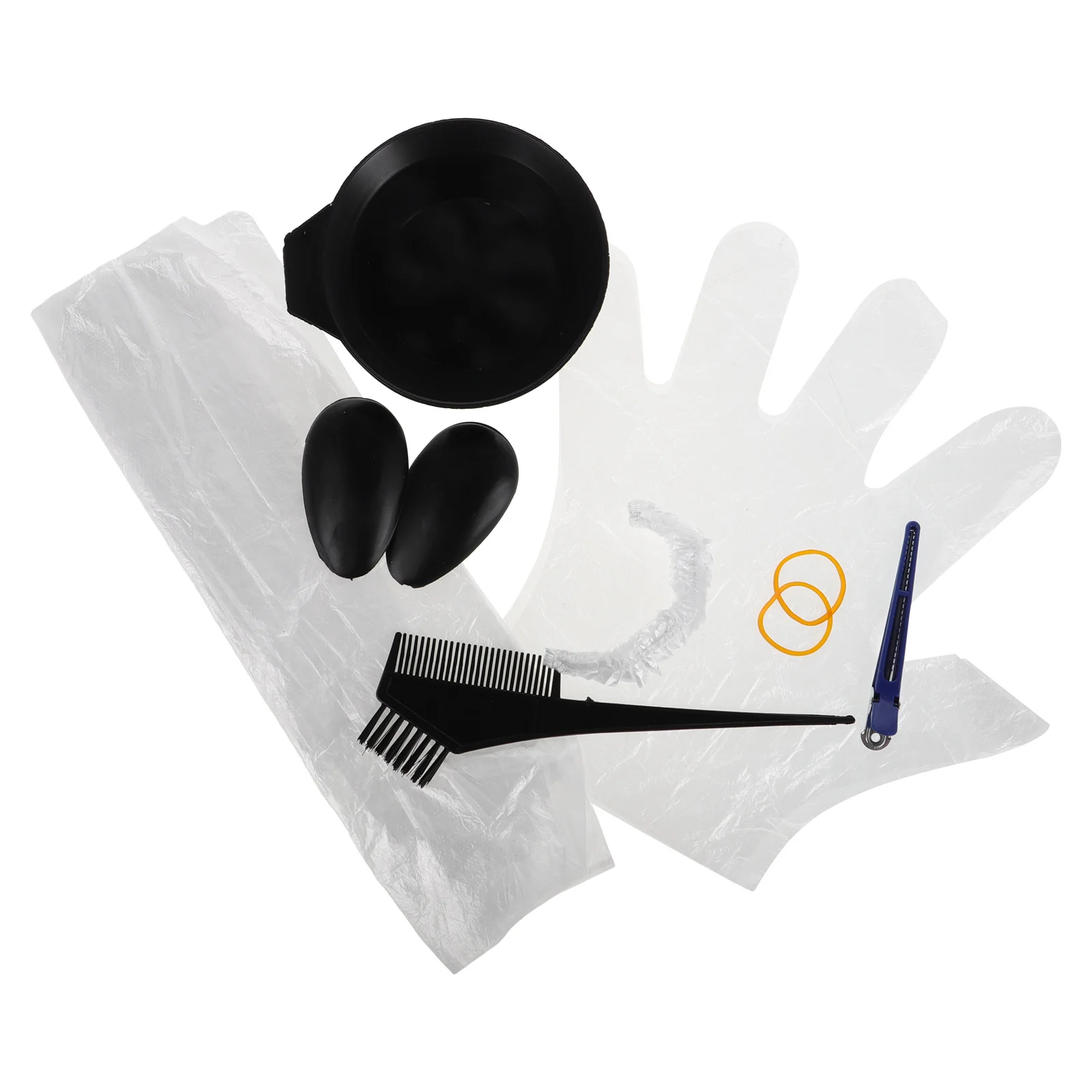 

10 set Hair Dye Kit All In One Coloring Tools Set With Cape Gloves Ear Covers For Home Salon Use Hair Tinting Bowl Brush Comb