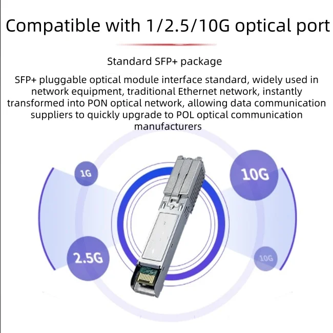 وحدة GPON OLT VOLT الصغيرة SFP + 1.25G/2.5G OLT وحدة بصرية التوصيل والتشغيل وحدة واحدة OLT SFP وحدة بصرية تدعم 16/32onus