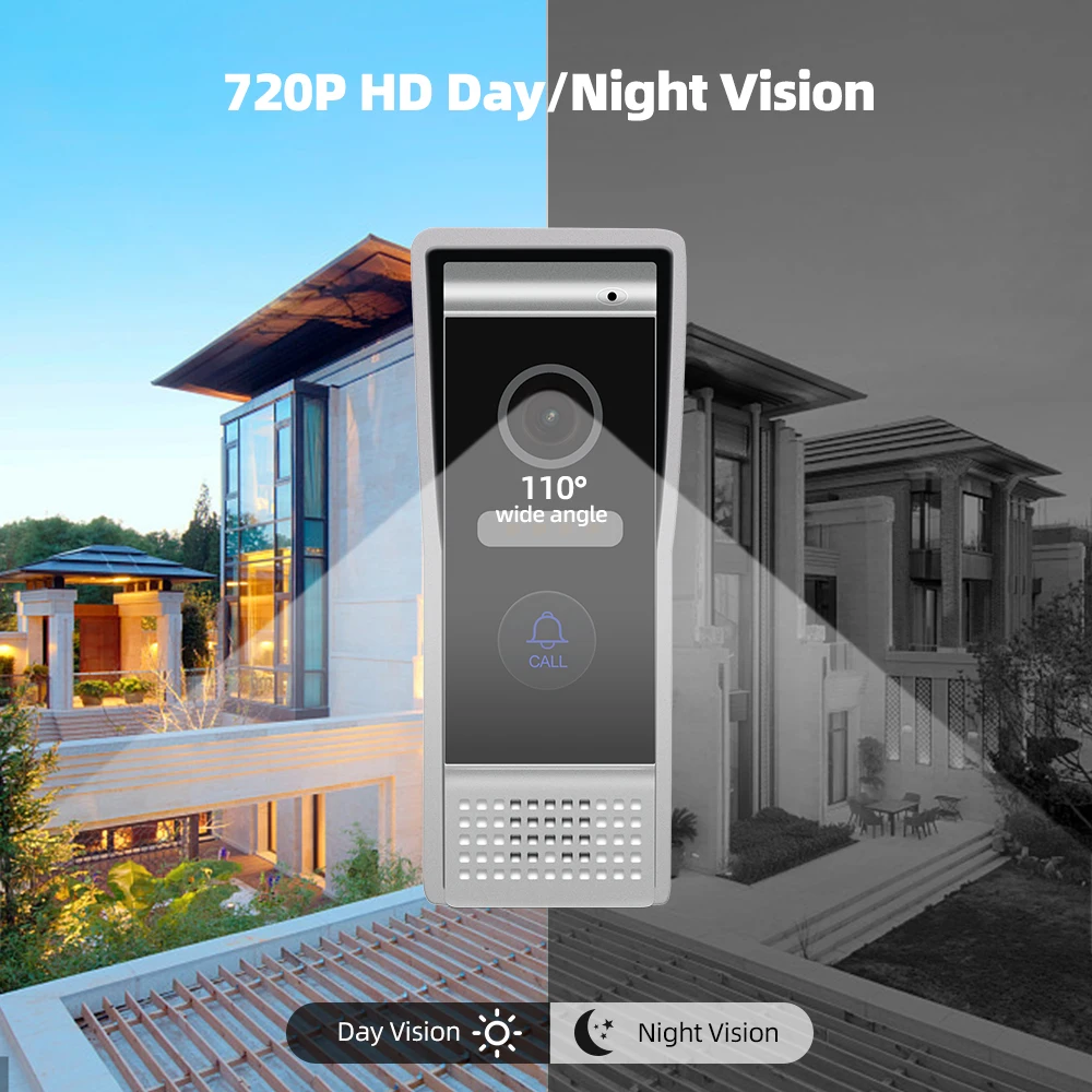 Jeatone SIP POE Video Doorbell Doorphone for Villa Video Intercome AHD 720P Night Vision IP65 Waterproof WIFI Outdoor Call Panel