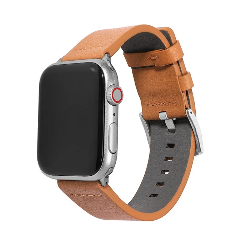 حزام من جلد البقر لساعة أبل الترا 2 باند S10 46 مللي متر 42 مللي متر 45 مللي متر 40 مللي متر 41 مللي متر 44 مللي متر الفرقة لسلسلة iWatch 9 8 7 6 SE 5 4