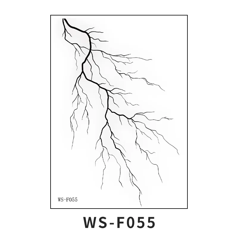 10pcs Halloween Blood Vessel Tattoo Stickers Waterproof Sweat Nervous System Lightning Shaped Temporary Tattoo Sticker