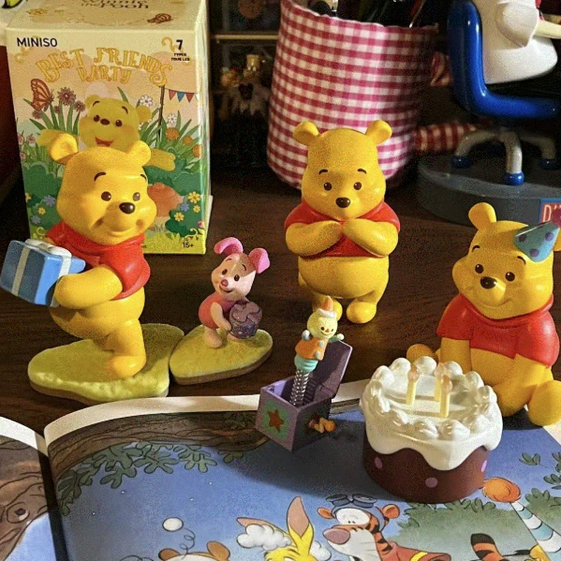 

Коллекционная фигурка Винни, коробка, подарок, модная вечеринка, игрушка-медведь, коллекционные предметы, очаровательная загадочная игрушка, подарок