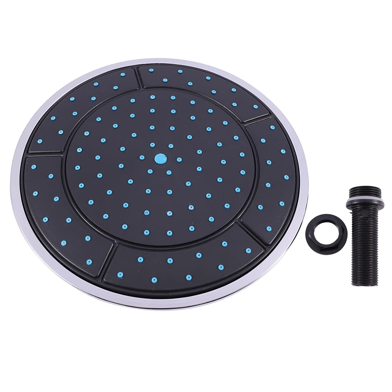 ABYL 1Pcs 25Cm Plastic Round Shape Rainfall Powered Shower Room Top Shower Roof Head Nozzle Cabin Accessories