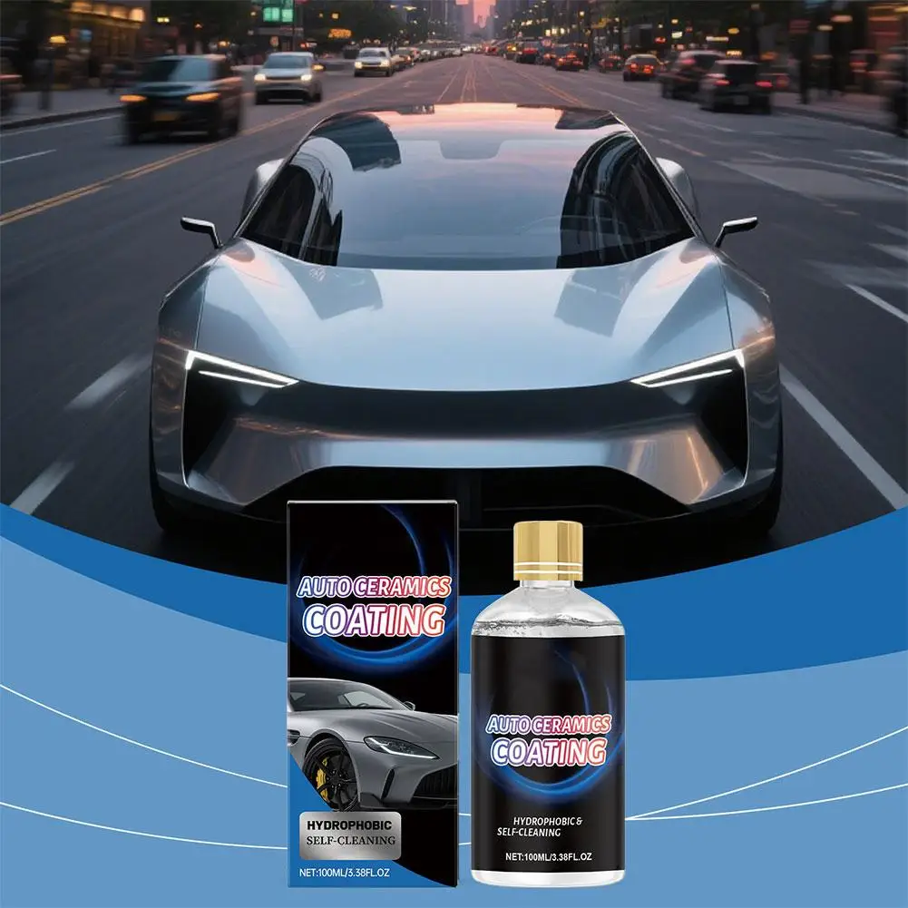 100 مللي سيارة طلاء السيراميك وكيل مقاومة للأشعة فوق البنفسجية مقاوم للماء طلاء السيارات حماية مرآة تألق طلاء نانو لطلاء السيارات/الزجاج A2B3 #5