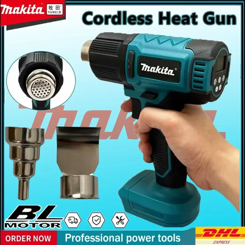 ماكيتا 18 فولت مسدس الحرارة اللاسلكي DHG181 أداة خبز الهواء الساخن مجفف الهواء لحام ماكس 550 ° C يتقلص الفيلم اللاسلكي القابل لإعادة الشحن #1