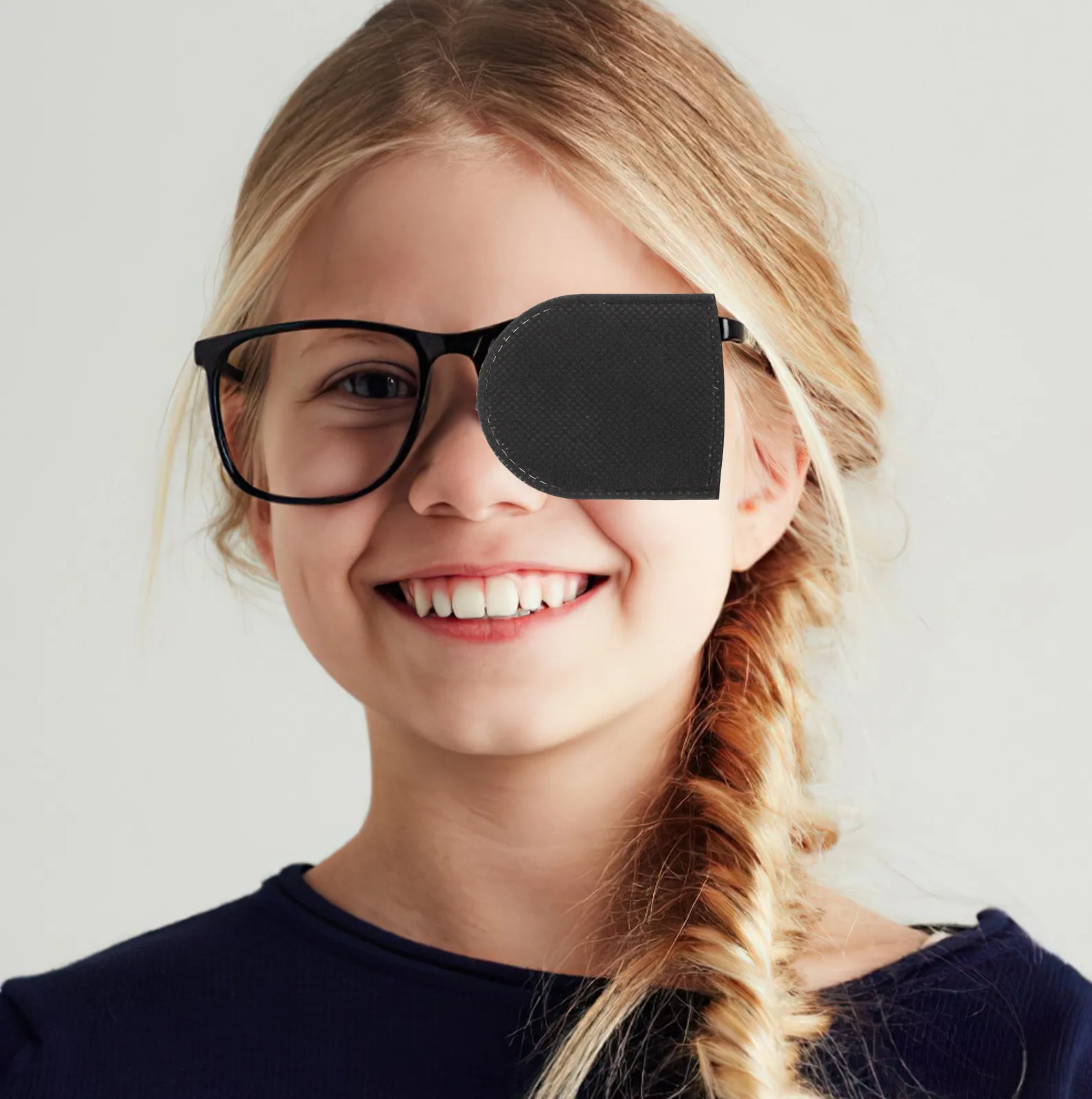 

6Pcs Amblyopia Eye Patches Breathable Fabric Light Blocking Full Cover Single Eye Patches for Adults Teens Glasses