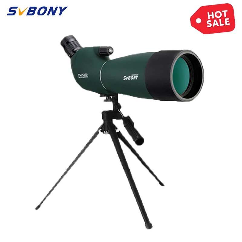 SVBONY SV28 50/60/70/80 Spotting Scope Zoom Telescope Powerful  Waterproof Long Range PORRO Prism