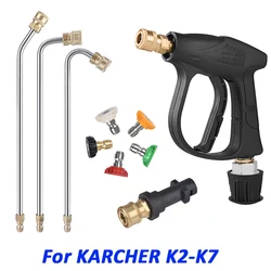 Alta pressão lavadora ferramenta de limpeza do carro, pistola de alta pressão com bocal, pistola extensão do tubo para Karcher K2, K3, K4, K5, K6, K7