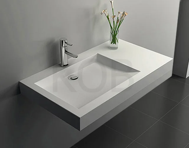 CK2001 Shallow solid surface wall-mounted wash basin Bathroom wash basin