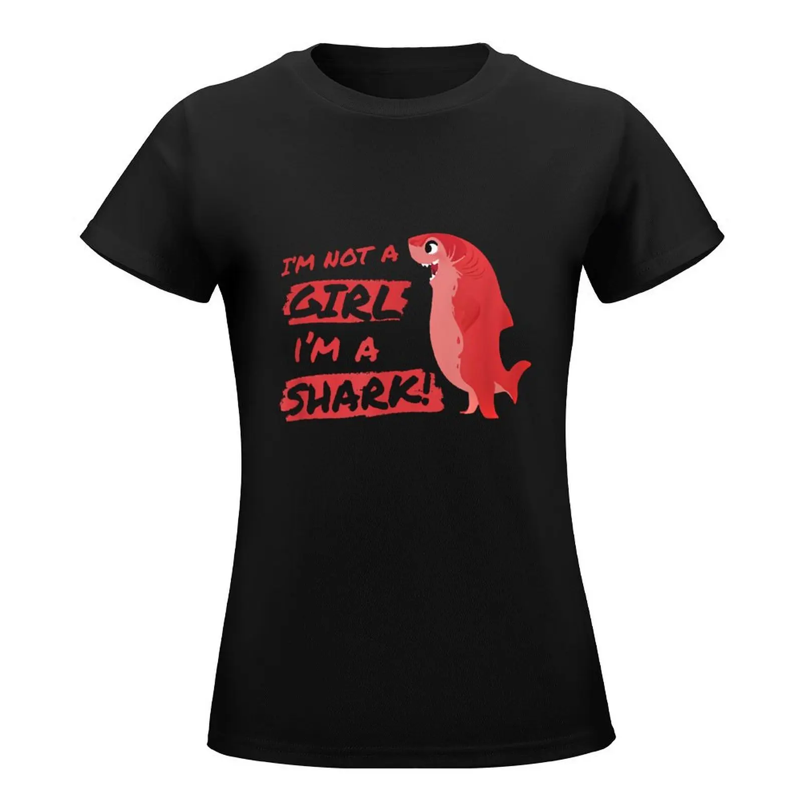 Nimona I'm Not A Girl I'm A Shark Shapeshifting Hero T-Shirt sublime blacks quick drying Women t-shirts