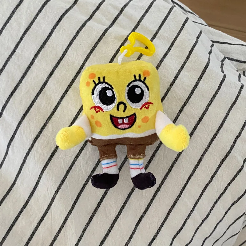 Anime Cartoon Spongebob Gary The Snail Plush Toys Kawaii Backpack Pendant Patrick Star Keychain Creative Gift for Boys and Girls