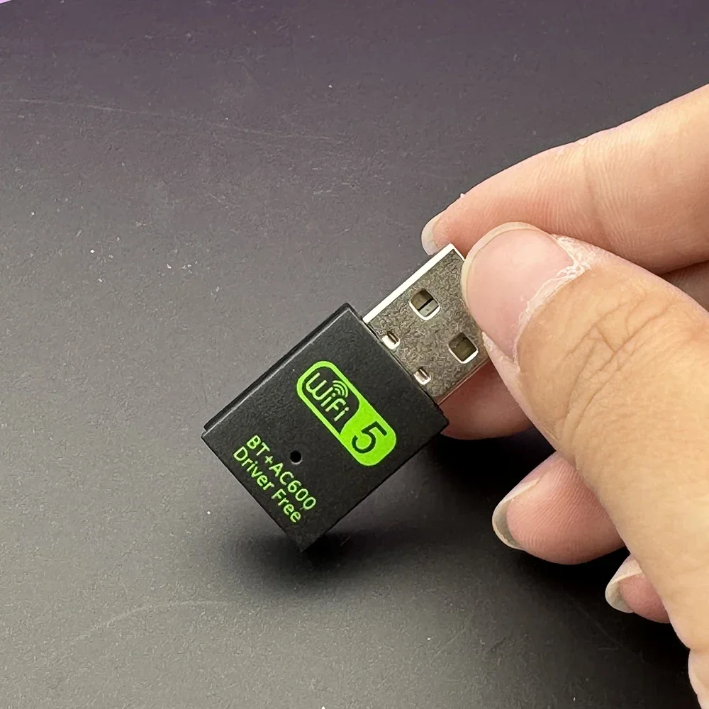 600Mbps WIFI USB Bluetooth-compatible Adapter Driver Free USB Dongle Dual Band Network Card