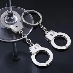 Mini Handcuffs Keychain Creative Punk Hiphop Pants Chain Waist Chain Men's Keychains Male Female Jewelry Accessories Gift Party