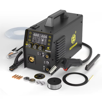 HZXVOGEN MIG250A 6 in 1 Multi-Process Welder Aluminum Welding Machine MMA/Gas Gasless Flux MIG/Lift TIG Supports Spool Gun 2T/4T