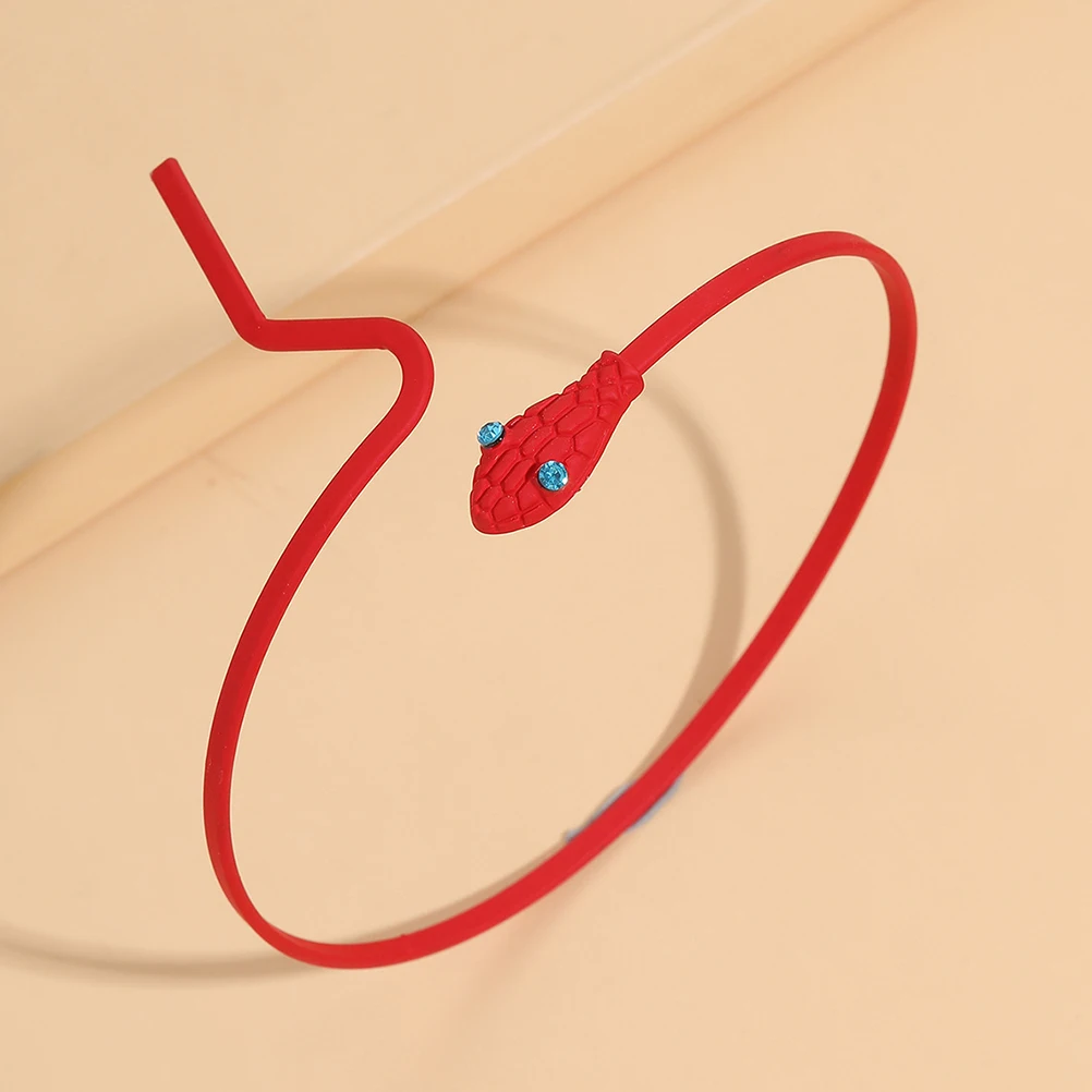 

2pcs Small Snake For Women Sturdy Metal Bracelet Lightweight Open Design Daily Wear Party Decoration Charm Armlet